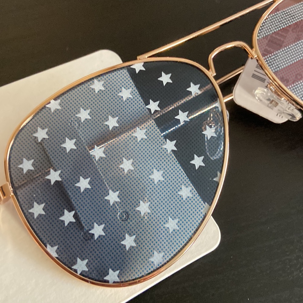 American 🇺🇸 USA flag Aviator❤️💙 Patriot sunglasses Stars and Stripes 4th July - Picture 2 of 9